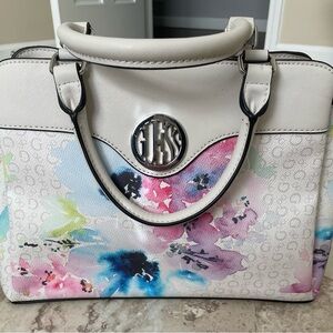 Floral White Handbag